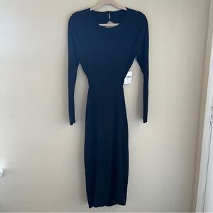Forever 21 Women’s Black Backless MIDI Dress Size L